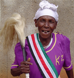 Kenyan woman with flywhisk