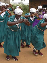 Kenyan women dancing