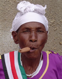 Kenyan woman with whistle