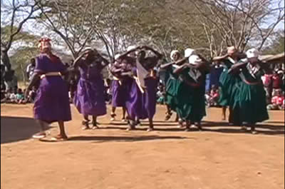 image capture from Kamba welcome song video